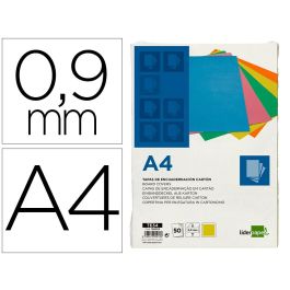 Tapa Encuadernacion Liderpapel Carton A4 0,9 mm Amarillo Fluor Paquete De 50 Unidades Precio: 24.8050003509. SKU: B17VYEXPAP