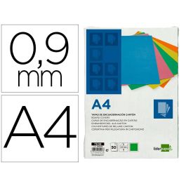 Tapa Encuadernacion Liderpapel Carton A4 0,9 mm Verde Fluor Paquete De 50 Unidades Precio: 24.8050003509. SKU: B1D3L6NQM9