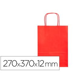 Bolsa Papel Q-Connect Celulosa Rojo M Con Asa Retorcida 270x370X12 mm 25 unidades