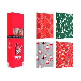 Papel De Regalo Basika Navidad Rollo Ancho 1 Mt Longitud 3 M Modelos Surtidos Gramaje 50 gr 40 unidades