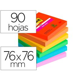 Bloc De Notas Adhesivas Quita Y Pon Post-It Super Sticky Playful 76x76 mm 90 Hojas 100% Pefc Pack De 6 Unidades Precio: 15.354899552300001. SKU: B1APHCTSF5