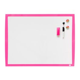 Pizarra magnética Nobo Fucsia 58,5 x 43 cm Blanco