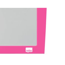 Pizarra magnética Nobo Fucsia 58,5 x 43 cm Blanco