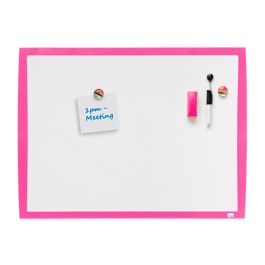 Pizarra magnética Nobo Fucsia 58,5 x 43 cm Blanco