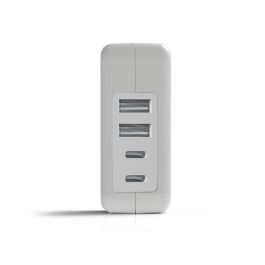 Cargador De Pared Groovy 2 Usb + 2 Usb-C 4.8A Color Blanco