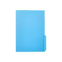 Subcarpeta Cartulina Liderpapel Folio Pestaña Inferior 240 gr-M2 Azul 50 unidades