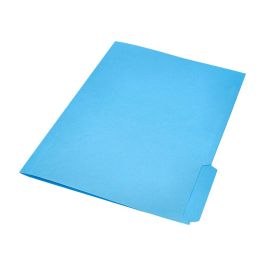 Subcarpeta Cartulina Liderpapel Folio Pestaña Inferior 240 gr-M2 Azul 50 unidades