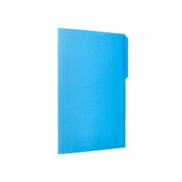 Subcarpeta Cartulina Liderpapel Folio Pestaña Superior 240 gr-M2 Azul 50 unidades