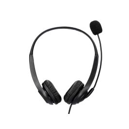 Auricular Q-Connect Biaural Diadema Con Microfono Y Control De Volumen Conexion Usb Cable De 2M Color Negro