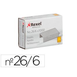 Grapas Rexel 26-6 mm Galvanizada Caja De 1000 Unidades Precio: 0.8349000968. SKU: B1FAV46CTM