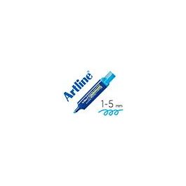 Rotulador Artline Fluorescente Eks-600 Azul Punta Biselada 10 unidades