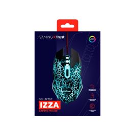 Trust Ratón Gaming Izza Gxt Cable Usb 4000Dpi 6 Botones Iluminación Led 105 W Negro