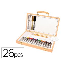 Maletin De Pinturas Acrilicas Daler Rowney Madera 26 Piezas 334x204x50 mm Precio: 31.99000057. SKU: B18LSZZ6XH