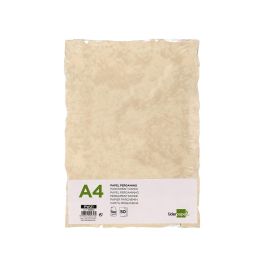 Papel Pergamino Liderpapel Din A4 Con Bordes 180 gr Color Crema Paquete De 50 Hojas