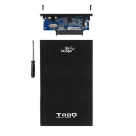 Caja Externa TooQ TQE-2522B 2.5" HD SATA III USB 3.0 Negro