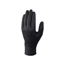 Guantes De Nitrilo Deltaplus No Empolvado Desechable Talla 10 Color Negro Caja De 100 Unidades