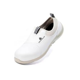 Zapatos De Seguridad Deltaplus Microfibra Pu Suela Pu Mono-Densidad Color Blanco Talla 37