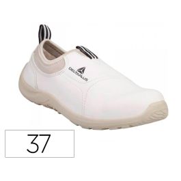 Zapatos De Seguridad Deltaplus Microfibra Pu Suela Pu Mono-Densidad Color Blanco Talla 37