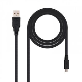 Cable USB 2.0 A a Micro USB B NANOCABLE 10.01.0501 (1,8 m) Negro Precio: 4.94999989. SKU: S0225075