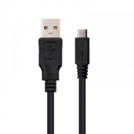 Cable USB 2.0 A a Micro USB B NANOCABLE 10.01.0501 (1,8 m) Negro