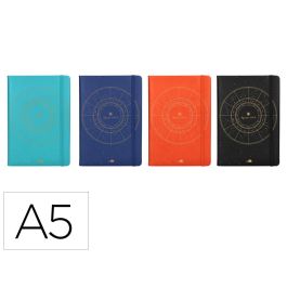 Agenda Encuadernada Liderpapel Efira A5 2024 Dia Pagina Colores Surtidos Papel 70 gr 12 unidades