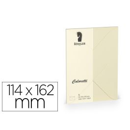 Sobre Rossler Coloretti C6 Ministro Color Crema 114x162 mm Pack De 5 Unidades Precio: 3.50000002. SKU: B1CVBT7ZVW