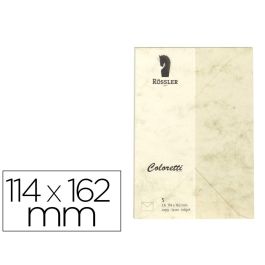 Sobre Rossler Coloretti C6 Ministro Color Marmol Crema 114x162 mm Pack De 5 Unidades Precio: 3.50000002. SKU: B192MPXFKB