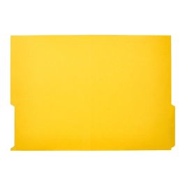 Subcarpeta Cartulina Liderpapel A4 Pestaña Inferior 240 gr-M2 Color Amarillo 50 unidades