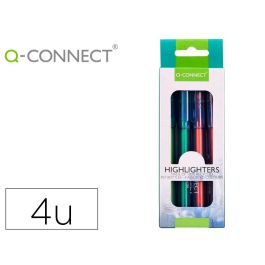 Rotulador Q-Connect Fluorescente Punta Biselada Fabricado Pet Reciclado Caja De 4 Unidades Colores Surtidos Precio: 2.50000036. SKU: B18E2PG4FN