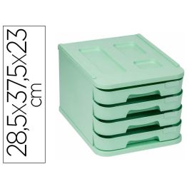 Fichero Cajones De Sobremesa Faibo Plastico 100% Reciclable 4 Cajones Verde Pastel 28,5x37,5x23 cm Precio: 26.79000016. SKU: B1DWTVFA6P