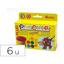 Tempera Liquida Playcolor Liquid Fluo 40 mL Caja 6 Unidades Colores Surtidos Precio: 9.78999989. SKU: B1KM9EY5RN