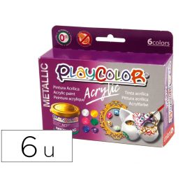 Pintura Acrilica Playcolor Acrylic Metallic 40 mL Caja De 6 Unidades Colores Surtidos Precio: 10.78999955. SKU: B1HDQHPQLD