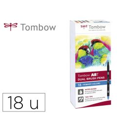 Rotulador Tombow Abt Dual Brush Acuarelable Doble Punta Fina-Pincel Estuche De 18 Colores Primarios Precio: 70.78499935869999. SKU: B16KH9KP9K