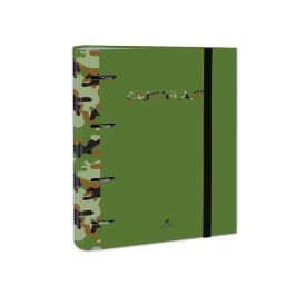 Carpeta De 4 Anillas De 40 mm Mixtas Carton Forrado Folio Colores Surtidos Camuflaje 6 Diseños 12 unidades