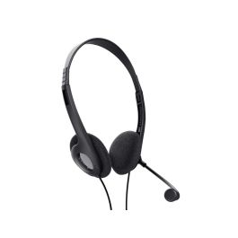 Trust Auriculares Basic Estéreo Jack 3.5 mm Ultraligeros Con Micrófono Flexible Ajustable Negro.