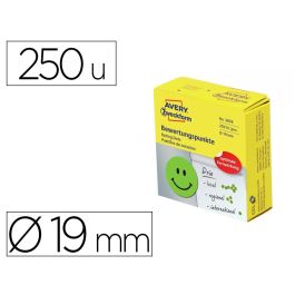 Etiqueta Adhesiva Avery Smile Verde Sonriente 19 mm Rollo De 250 Unidades Precio: 4.2350000242. SKU: B13V3TVL7T