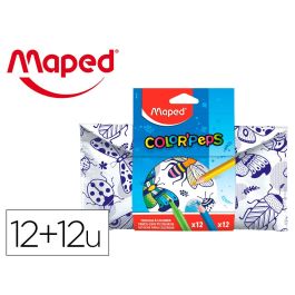 Set Para Colorear Maped 12 Rotuladores + 12 Lapices Colores Surtidos Precio: 9.89000034. SKU: B172NLBLAF