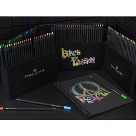 Faber Castell Lápices De Colores Black Edition C-Surtidos Estuche Cartón Con Soporte 100 Ud