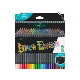 Faber Castell Lápices De Colores Black Edition C-Surtidos Estuche Cartón Con Soporte 100 Ud