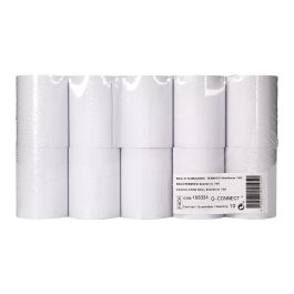 Rollo Sumadora Termico Q-Connect 80 mm Ancho X 60 mm Diametro Sin Bisfenol A Papel De 70 gr-M2 10 unidades