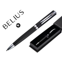 Boligrafo Belius Turbo Aluminio Textura Punteada Color Negro Y Plateado Tinta Azul Caja De Diseño Precio: 10.50000006. SKU: B1HH5VEH77