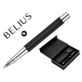 Roller Y Estuche Belius Turbo Aluminio Textura Punteada Negro Plateado Tinta Azul Caja De Diseño Precio: 17.5000001. SKU: B1FQAABDWS