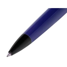 Boligrafo Belius Turbo Aluminio Color Azul Y Negro Tinta Azul Caja De Diseño