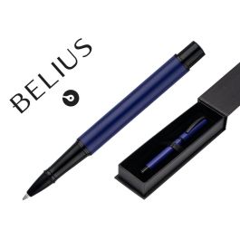 Roller Belius Turbo Aluminio Color Azul Y Negro Tinta Azul Caja De Diseño