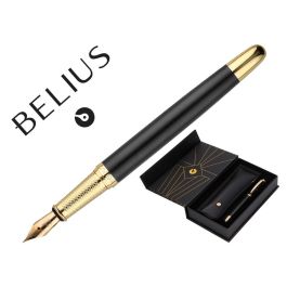 Pluma Y Estuche Belius Soiree Color Art Deco Negro Y Dorado Tinta Azul Caja De Diseño Precio: 19.49999942. SKU: B19CC9AZQR