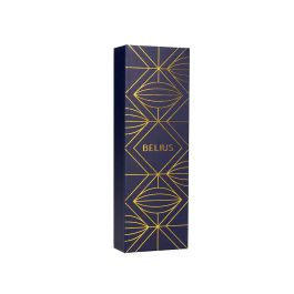 Pluma Belius Soiree Aluminio Color Art Deco Azul Marino Y Dorado Tinta Azul Caja De Diseño