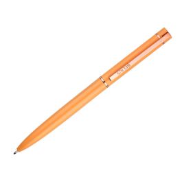 Boligrafo Belius Rose Aluminio Color Naranja-Oro Rosa Tinta Azul Caja De Diseño