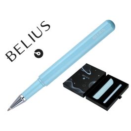 Roller Y Funda De Similpiel Belius Space B Color Minimalista Azul Tinta Azul Caja De Diseño