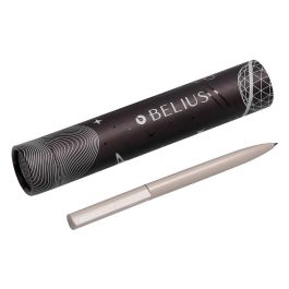 Boligrafo Belius Rocket B Aluminio Color Minimalista Gris Tinta Azul Caja Cilindrica