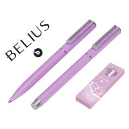 Juego Boligrafo Y Roller Belius Endless Summer Aluminio Color Morado Y Plateado Tinta Azul Caja De Diseño Precio: 9.89000034. SKU: B18TLT6W8F